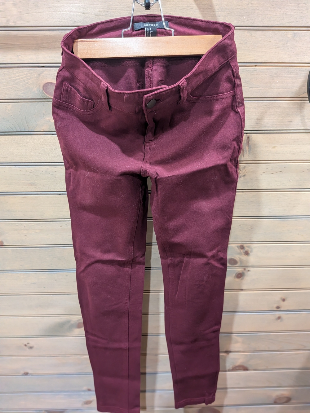 Forever 21 Maroon Slim Pants
